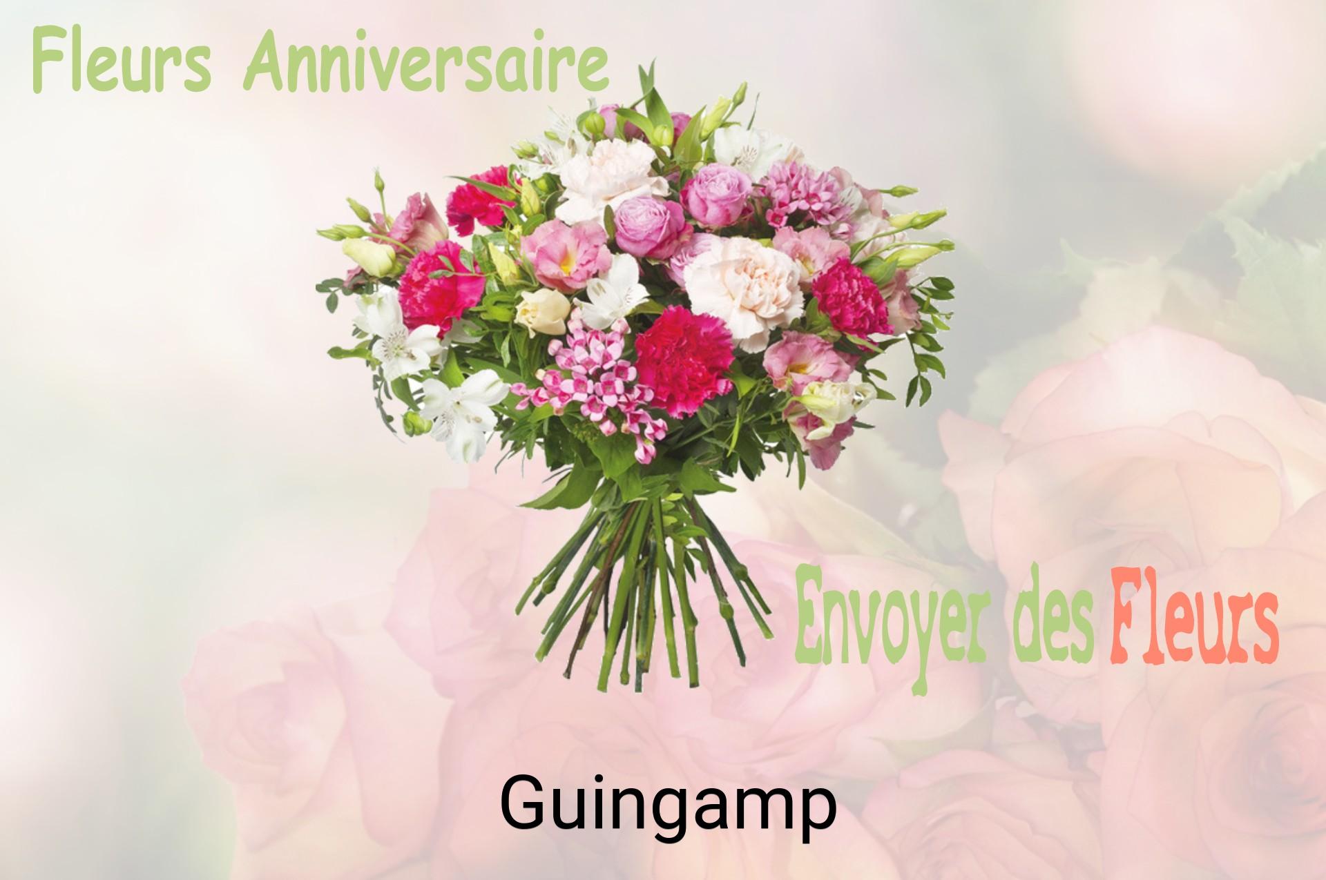 Bouquet de fleurs d’anniversaire livré à Guingamp