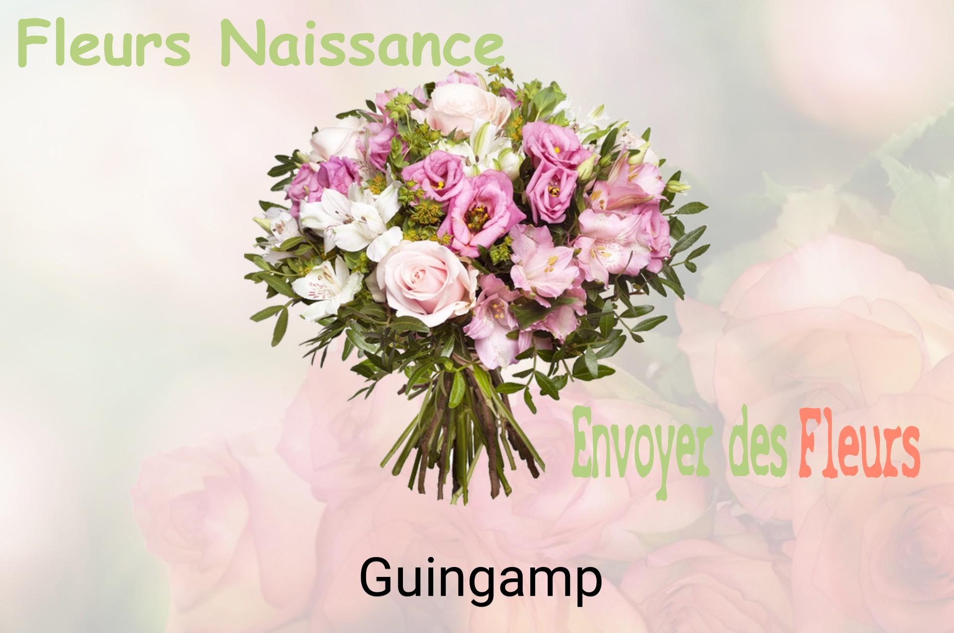Bouquet de fleurs de naissance livré à Guingamp